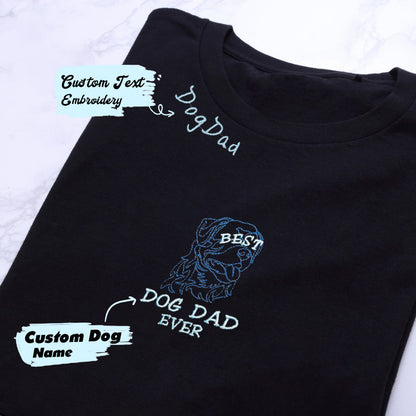 Personalized Best Doberman Dog Mom Ever Embroidered Colar Shirt, Custom Shirt with Dog Name, Best Gifts For Doberman Lovers