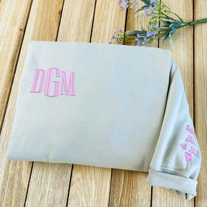 Personalized Embroidered Monogram Sweatshirt