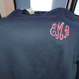 Personalized Embroidered Monogram Sweatshirt