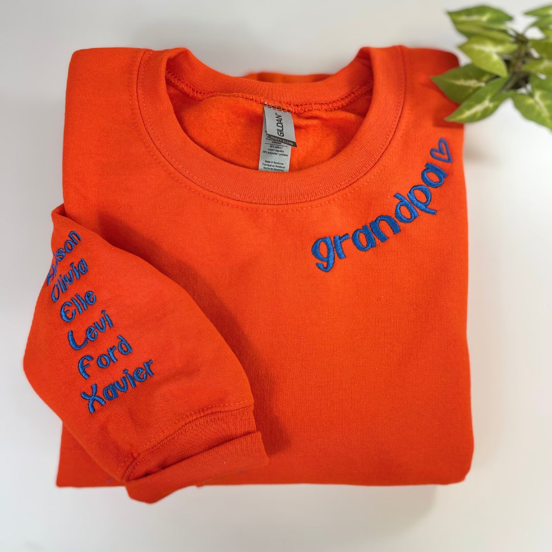 Personalized Engagement Gifts for Best Friends, Custom Embroidered Sweatshirt Roman Numeral Date on Sleeve