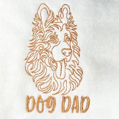 Personalized German Shepherd Dog Dad Embroidered Collar Shirt, Custom Shirt with Dog Name, Gifts For German Shepherd Lovers