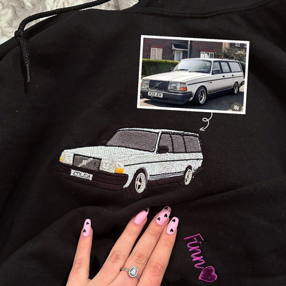 Personalized Gifts for Car Lovers Sweatshirt  Hoodie Embroidered from Your Photo
