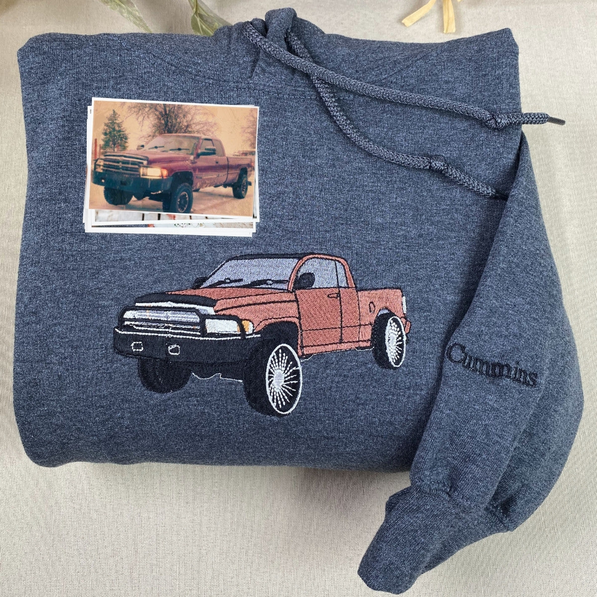 Personalized Gifts for Car Lovers Sweatshirt  Hoodie Embroidered from Your Photo