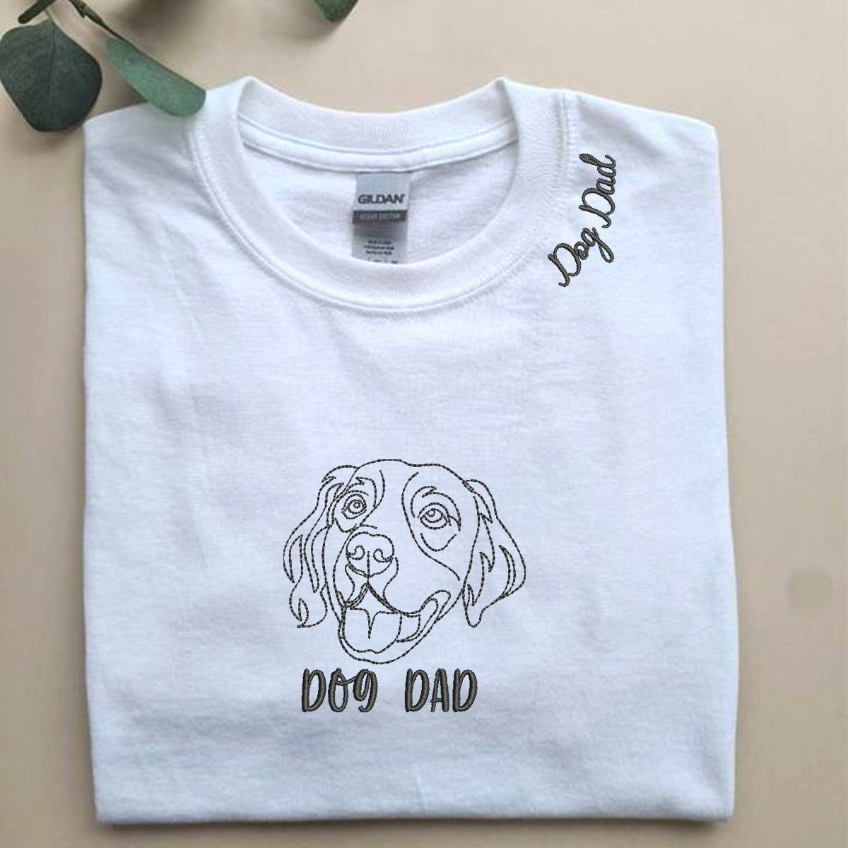 Personalized Golden Retriever Dog Dad Embroidered Collar Shirt, Custom Shirt with Dog Name, Best Gifts for Golden Retriever Lovers