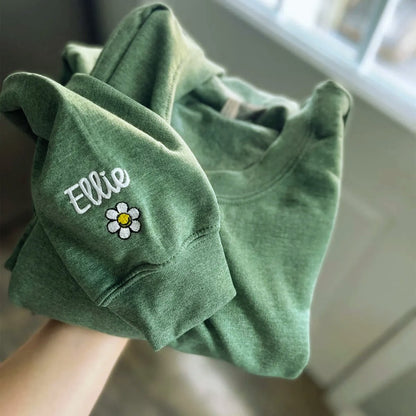 Personalized Mom Photo Sweatshirt or Hoodie - Embroidered