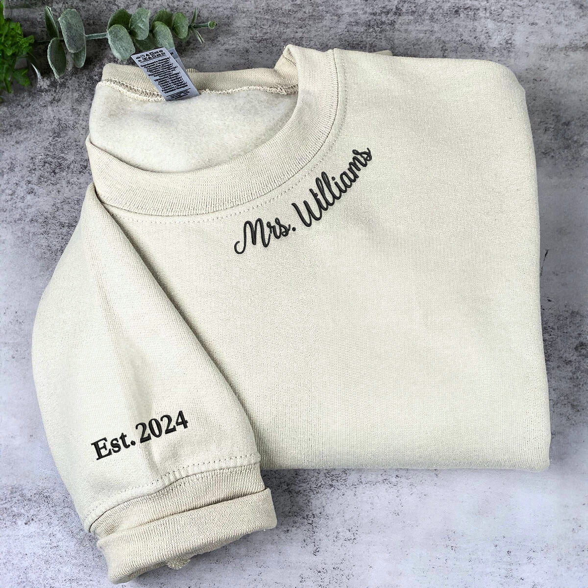 Personalized Unique Bridal Shower Gifts for Your Best Friend with Future MRS Sweatshirt Embroidered
