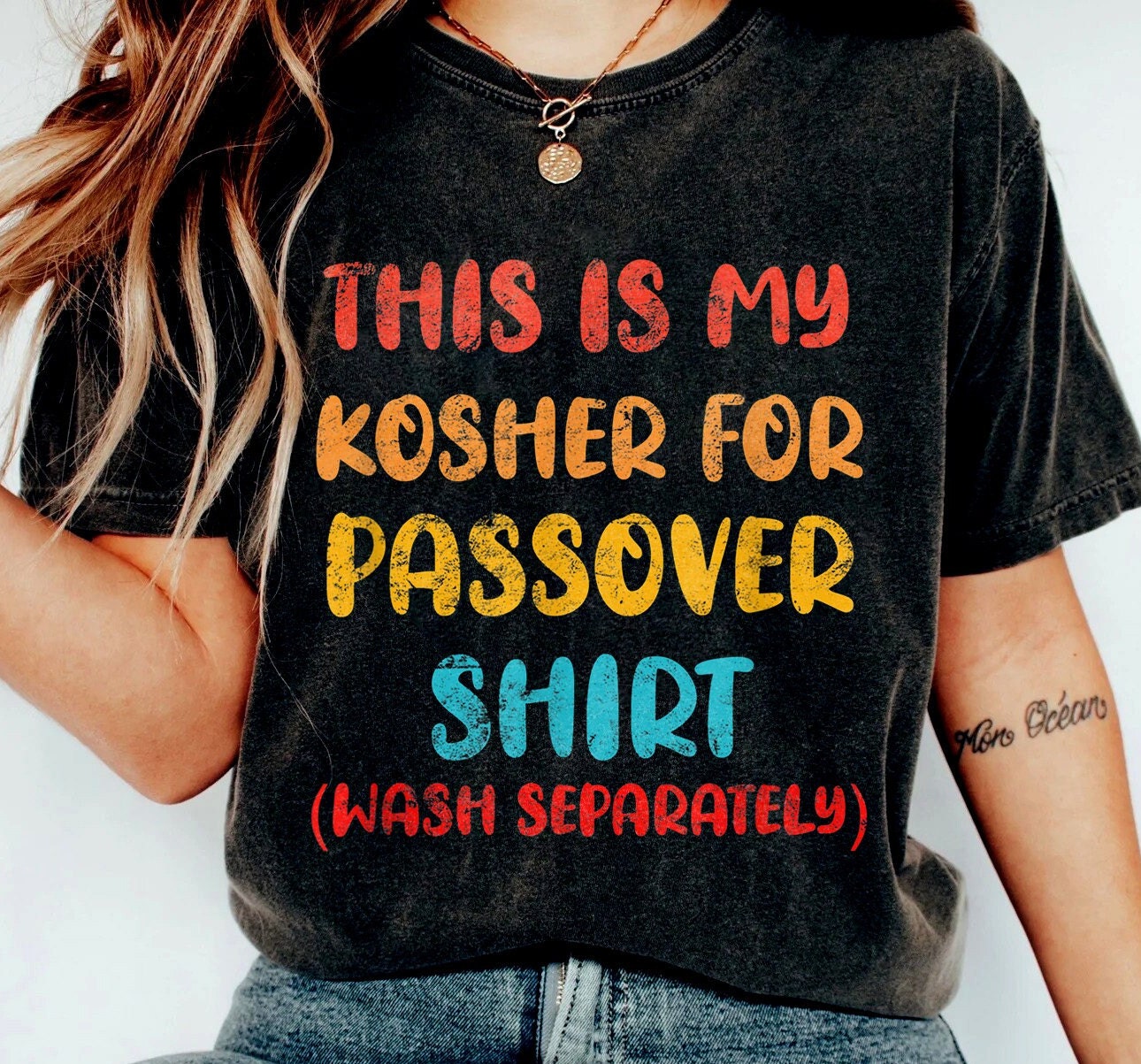 Pesach My Kosher For Passover Shirt, Wash Separately Jewish T-Shirt, Passover Tee Shirt, Family Passover Shirt