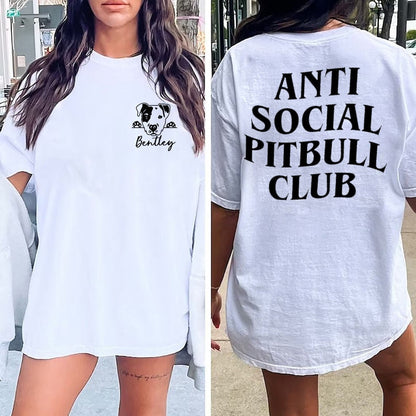 Pitbull Mom Sweatshirt, Pitbull Shirt, Pitbull Mom Shirt, Pitbull Dog Shirt, Pitbull Dad Shirt,Pitbull Mom Tshirts,Anti Social Dog Mom gift