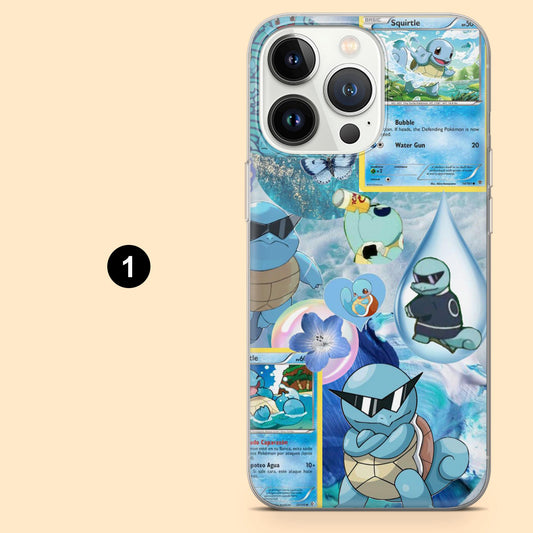 Pocket Monters Phone Case Squirtle Video Game Cover for iPhone