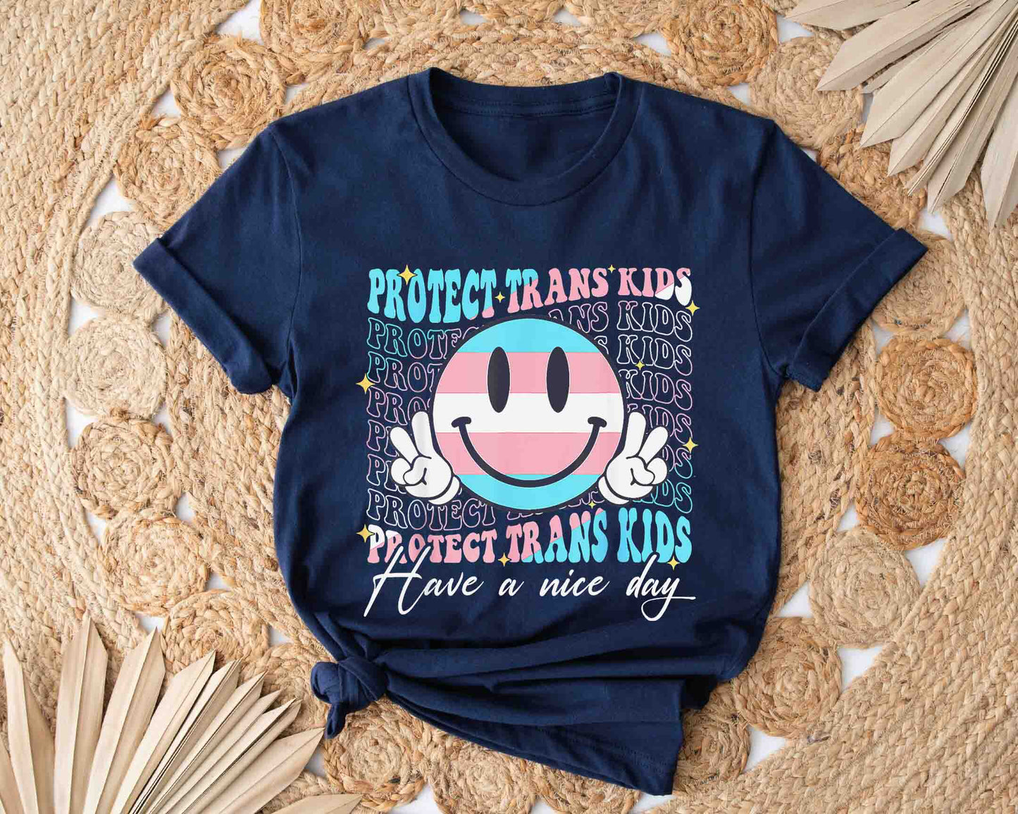 Protect Trans Kids Skeleton Heart Transgender Flag Equality T-Shirt