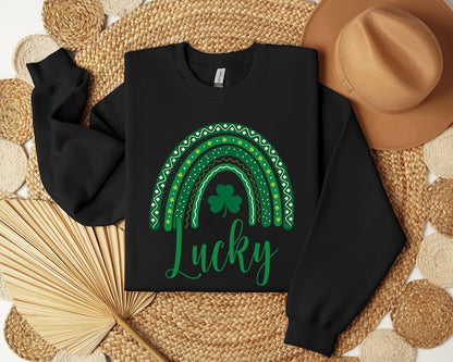 Rainbow Shamrock Shirt, Toddler St Patricks Day Shirts for Women and Girl, Mommy and Me Outfits, Lucky Tee, Irish Gift Mom and Daughter
