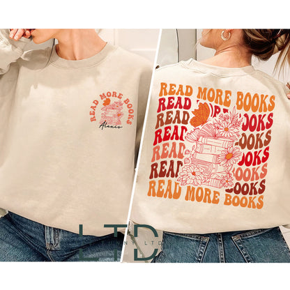 Read More Books Shirt, Funny Reading Shirt, Book Lover Shirt Gift, Book Shirt, Gifts for Librarian, Book Nerd T- Shirt, Bookworm Shirt