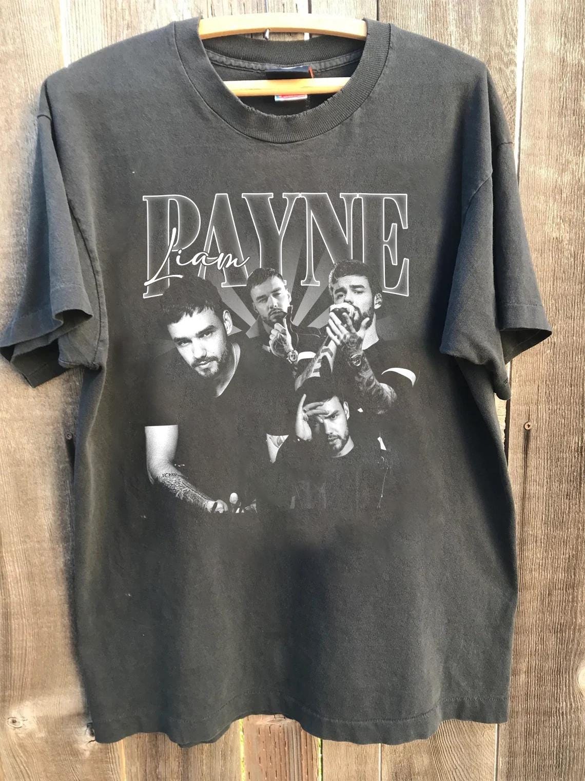 Retro Liam Payne Shirt, 90s Liam Payne unisex tshirt, In Memory Of Liam Payne, member's signature On.e Direc.tion Shirt, Gift for fans