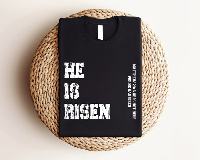 Retro He Is Risen Sweatshirt ,He is Risen Sweatshirt, Christian Easter Shirt, Easter Bible Verse Shirt,Cute Easter Day Sweater, Risen Hoodie