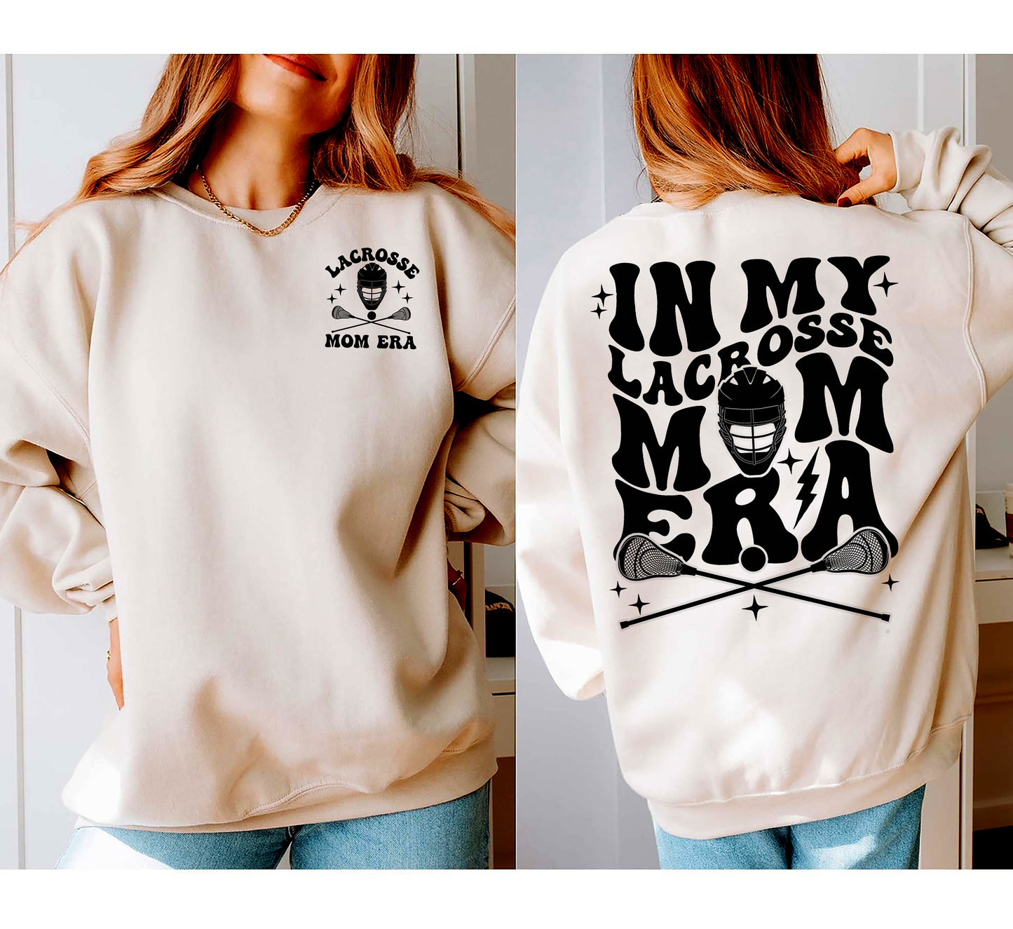 Retro In My Lacrosse Mom Era Sweatshirt, Lacrosse Mom Shirt, LAX Mama, Retro Game Day Shirt, Team Mom Gift, In My Era Shirt, Lacorsse