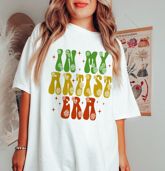 Retro In My Artist Era Shirt, Gift Artist, Makeup Artist Shirt, Artist Tee Gift, Art Lover, Art Teacher Shirt, Tattoo Artist, Painter Tees
