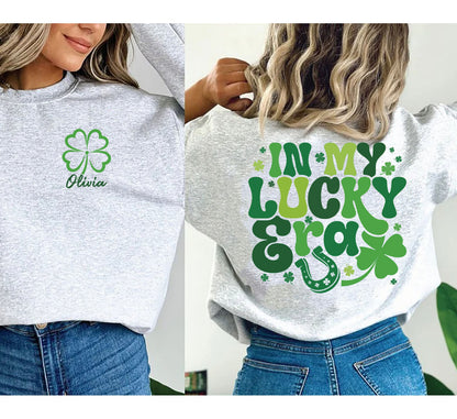 Retro In My Lucky Era Saint Patrick's Day Shirt, St Patricks Day Family Shirt, Shamrock Gift For St Patricks Day, Clover Lucky Shirt