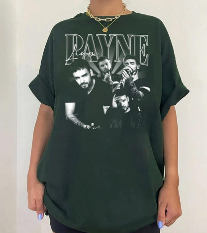 Retro Liam Payne Shirt, 90s Liam Payne unisex tshirt, In Memory Of Liam Payne, member's signature On.e Direc.tion Shirt, Gift for fans