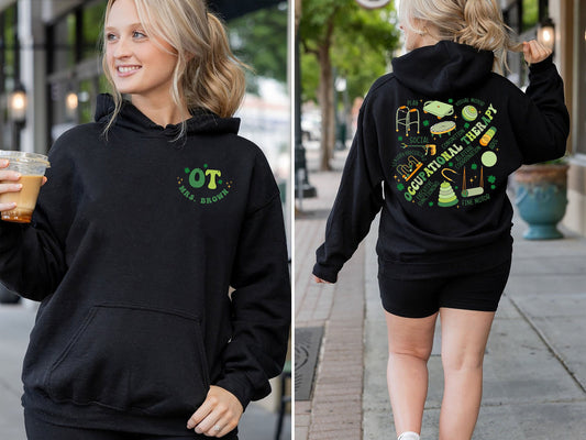 Retro Occupational Therapy Sweatshirt, Lucky Occupational Therapist Shirt, Occupational Therapist St Patrick Shirt, OT Shirt, OTA COTA Shirt