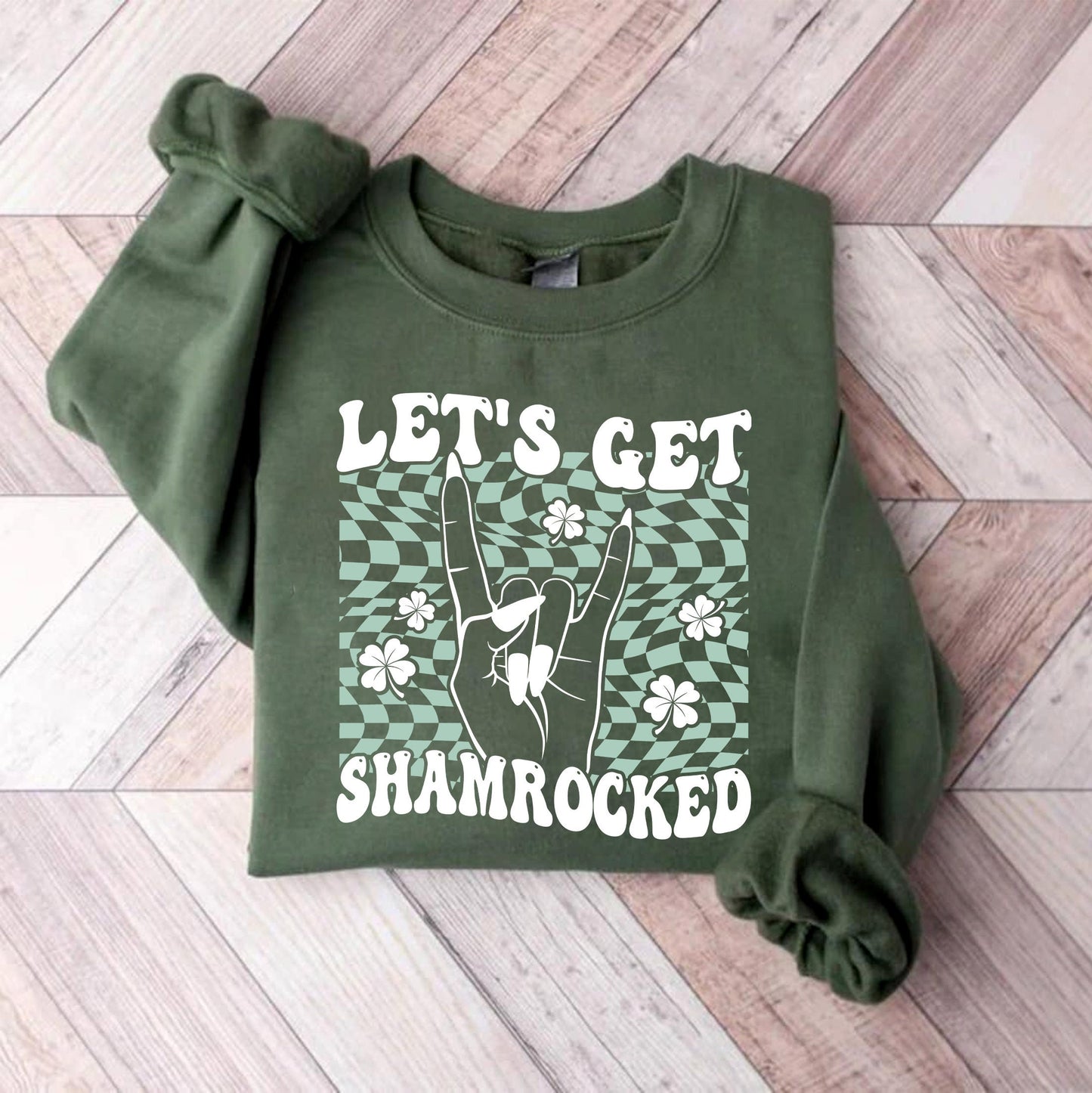 Retro St Patty's Day Shirt, Lets Sham Rock, Vintage St Patricks Day Shirt, Day Drinking Shirt, Retro Shirt, Lucky Shirt