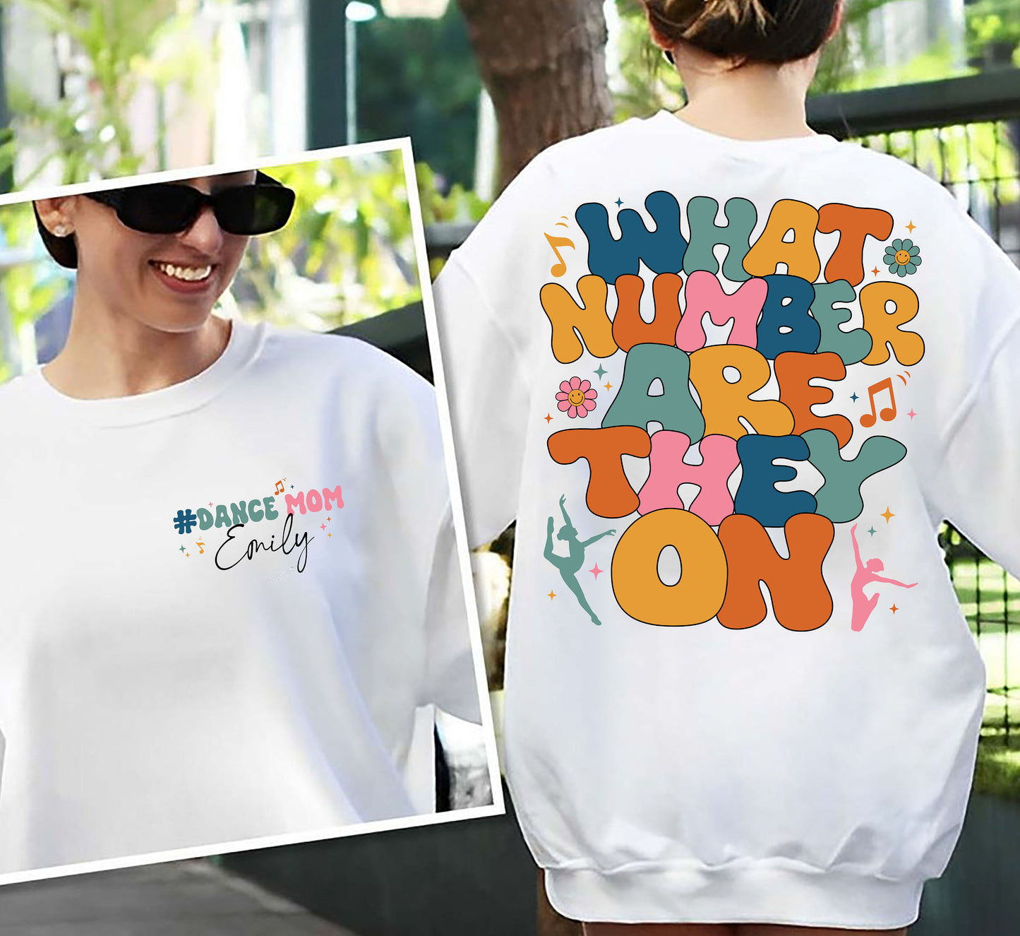 Retro What Number Are They On Sweatshirt, Funny Dance Mom Shirt, Dance Competition Tee, Dance Mom Life, Trendy Dance Hoodie