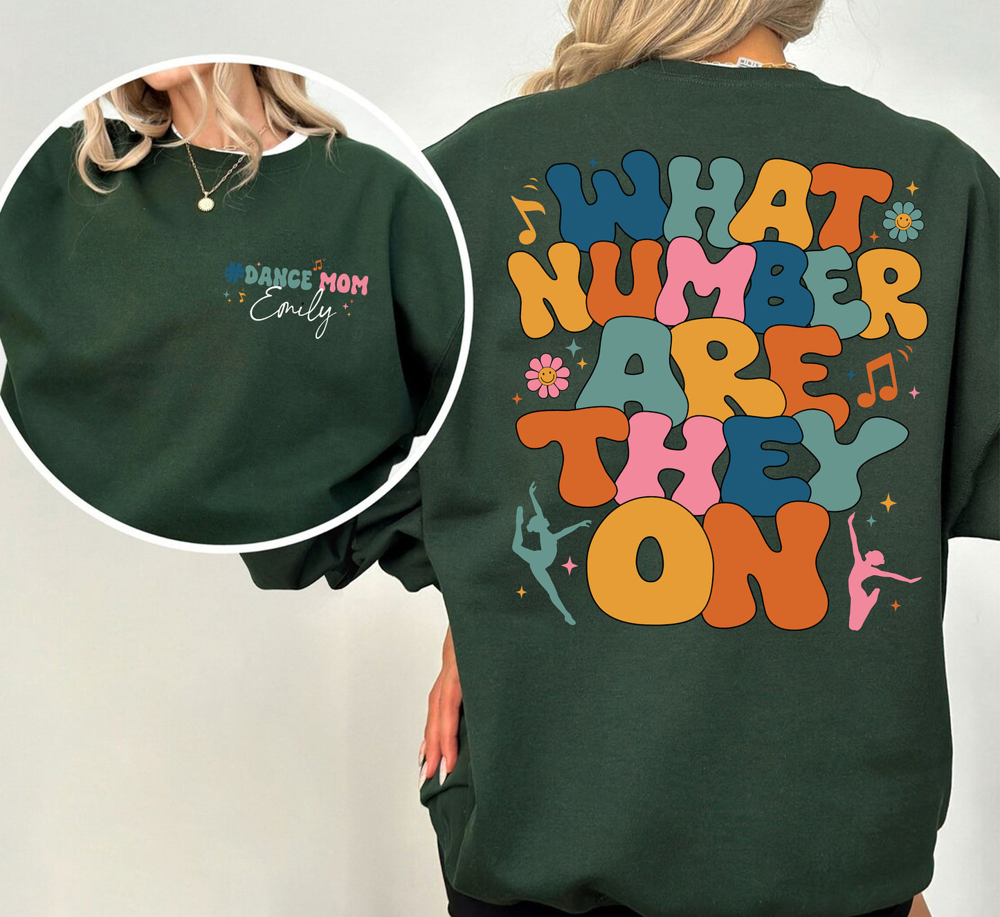 Retro What Number Are They On Sweatshirt, Funny Dance Mom Shirt, Dance Competition Tee, Dance Mom Life, Trendy Dance Hoodie