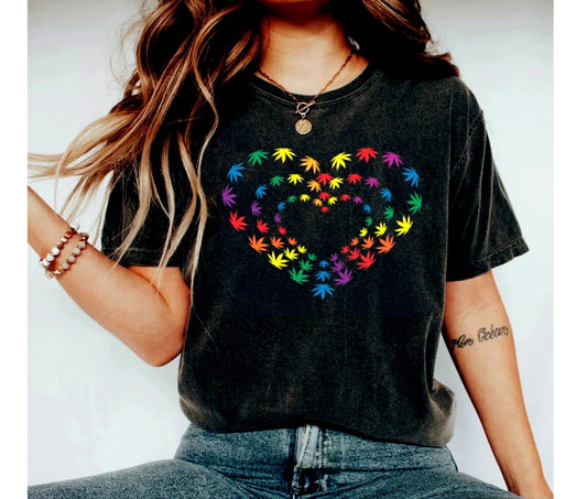 Rainbow Heart Shirt, Pride Heart Shirt, LGBT Shirt, LGBT Shirt Gift, LGBT Shirt Funny, Pride Shirt Women, Pride Gift, Pride Celebration tee