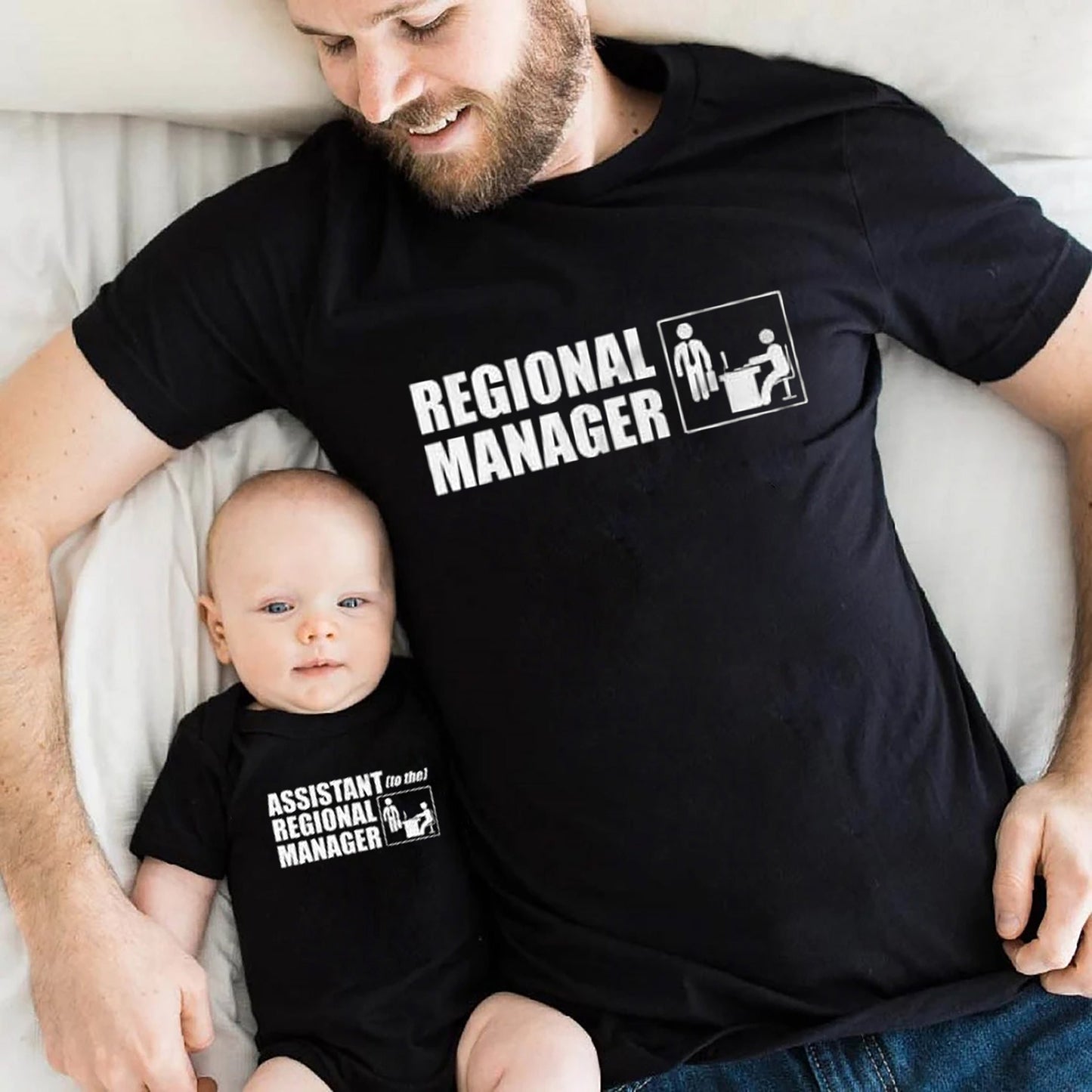 Regional Manager and Assistant to the Regional Manager Shirt, The Office, 1st Matching Kids Shirt,Fathers Day Gift,Matching Father Son gift