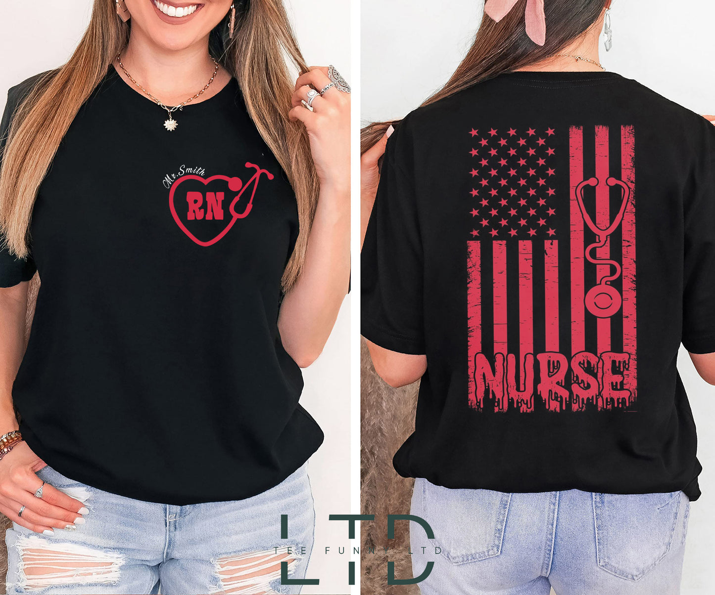 Registered Nurse Shirt for Women, RN TShirt for Registered Nurse, Nursing T-Shirt for Nurse, Gift for Registered Nurse, RN Graduation Gift
