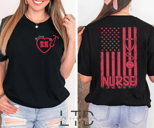Registered Nurse Shirt for Women, RN TShirt for Registered Nurse, Nursing T-Shirt for Nurse, Gift for Registered Nurse, RN Graduation Gift