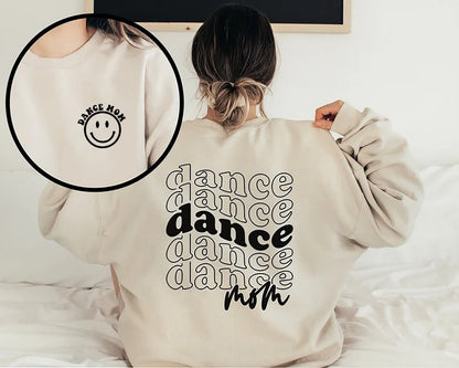 Retro Dance Mom Shirt, Smiley Face Dance Mom Shirt, Ballet Dance, Dancer Mama Sweatshirt, Mom Life Shirts, Dance Mom Gifts, Mom Sweatshirt