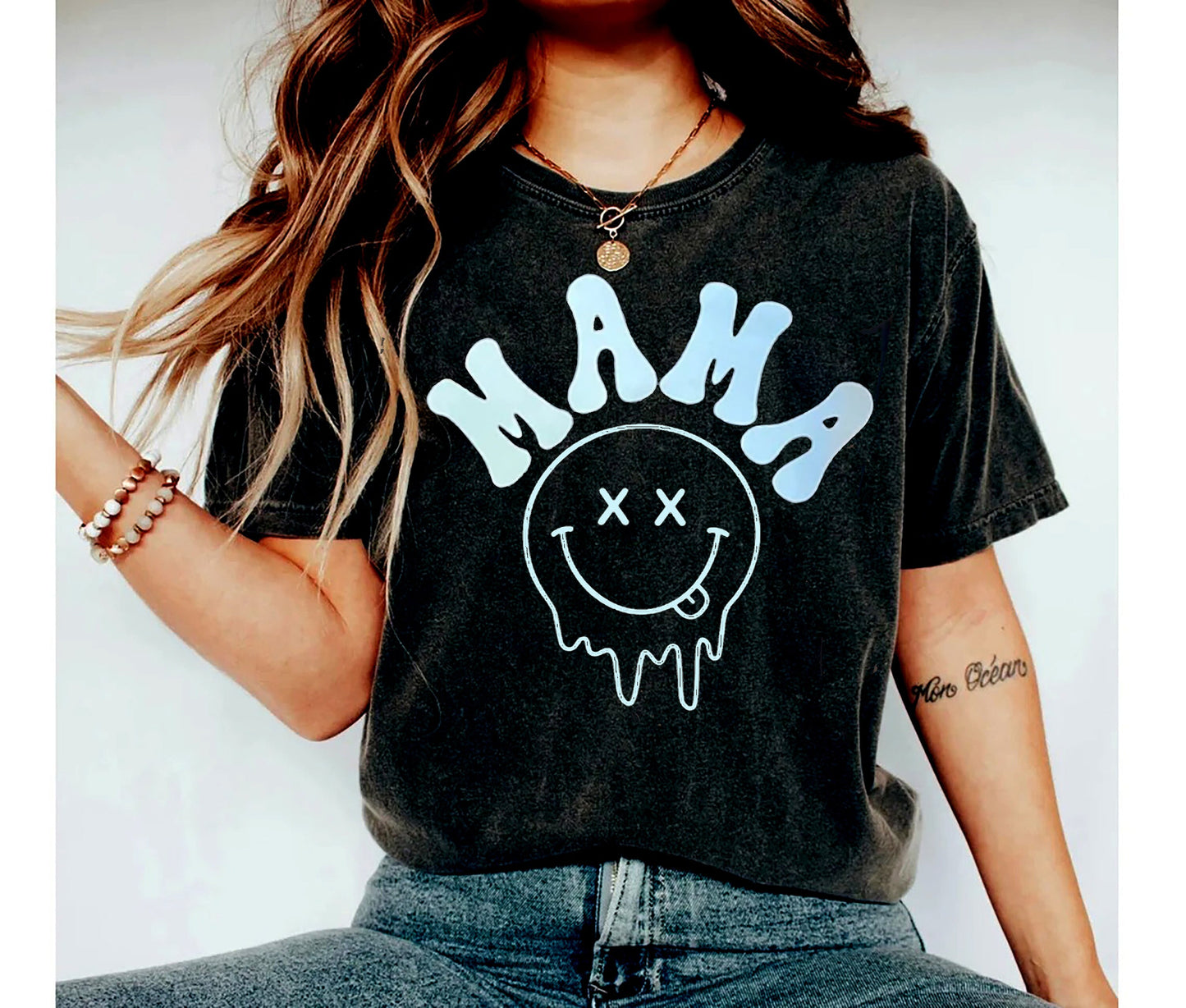 Retro Mama Shirt, Mama Smiley Face Shirt, Mama Shirt, Shirt for Mom for Mother's Day, Mom Shirt, New Mama Shirt, funny mom shirt