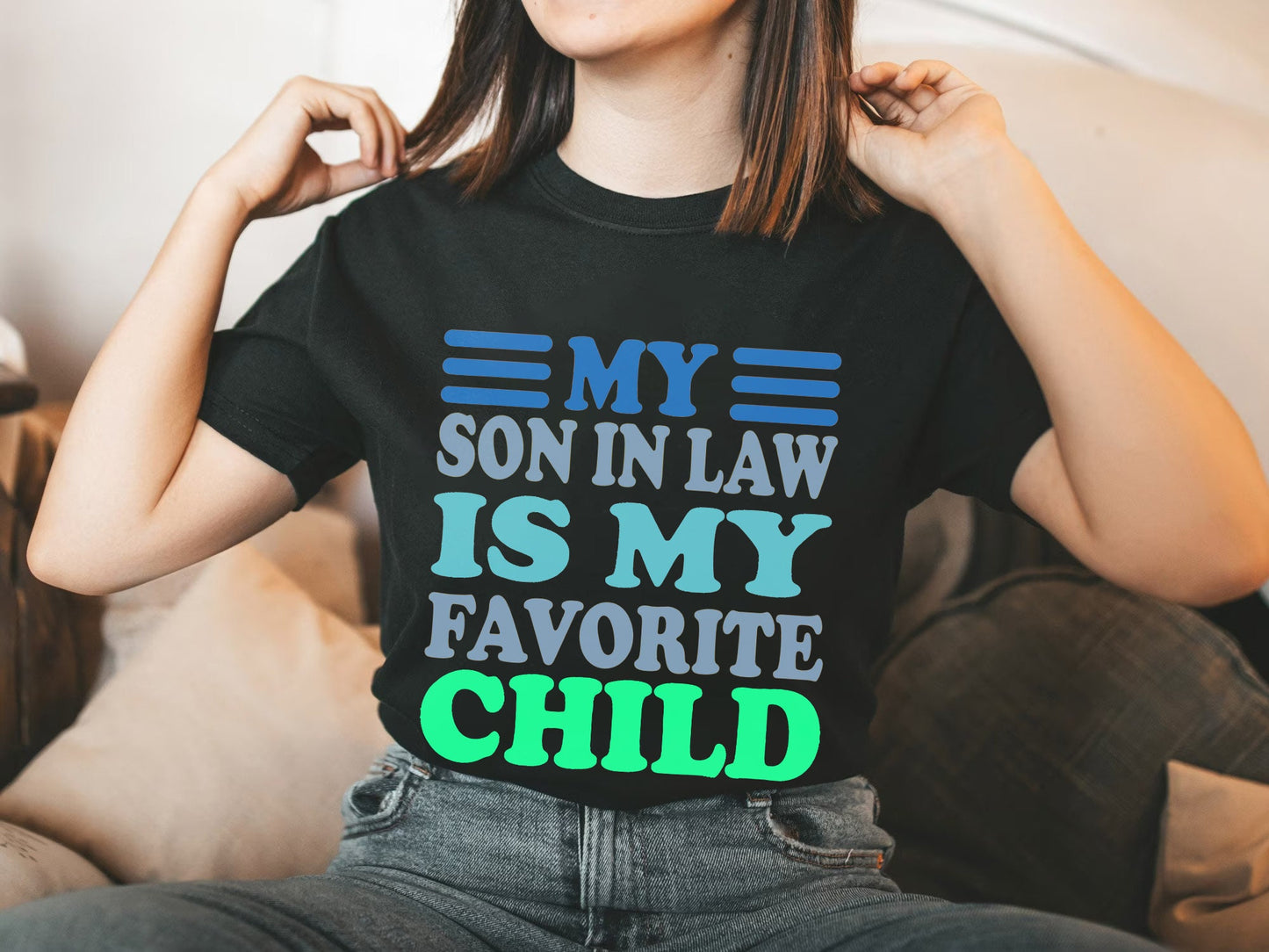 Retro My Son In Law Is My Favorite Child Tee, Mother in Law Shirt, My Favorite Child Shirt, Funny Son In Law Gift, Favorite Son In Law Shirt