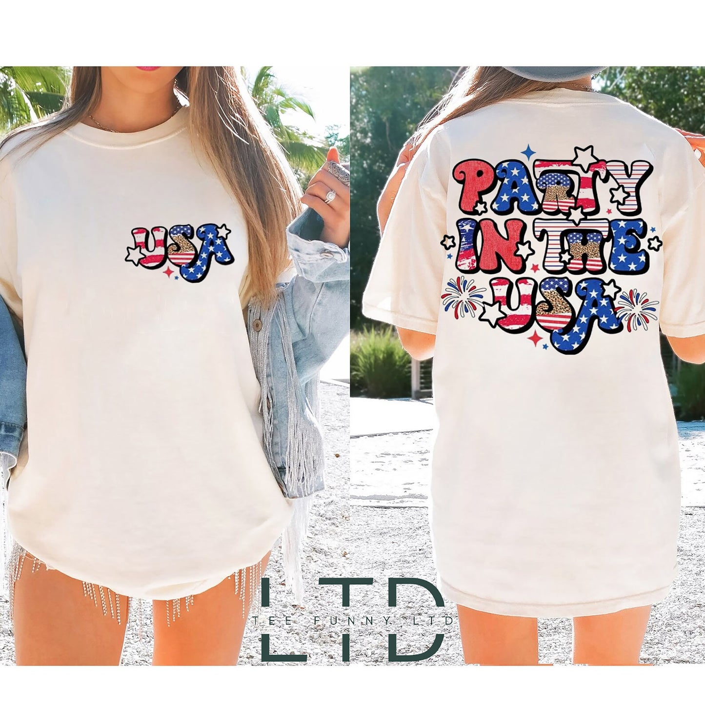Retro Party In The USA Shirt, 4th Of July Tee, Retro Funny Fourth Shirt, Womens 4th of July Shirt, America Patriotic Tshirt, Independence