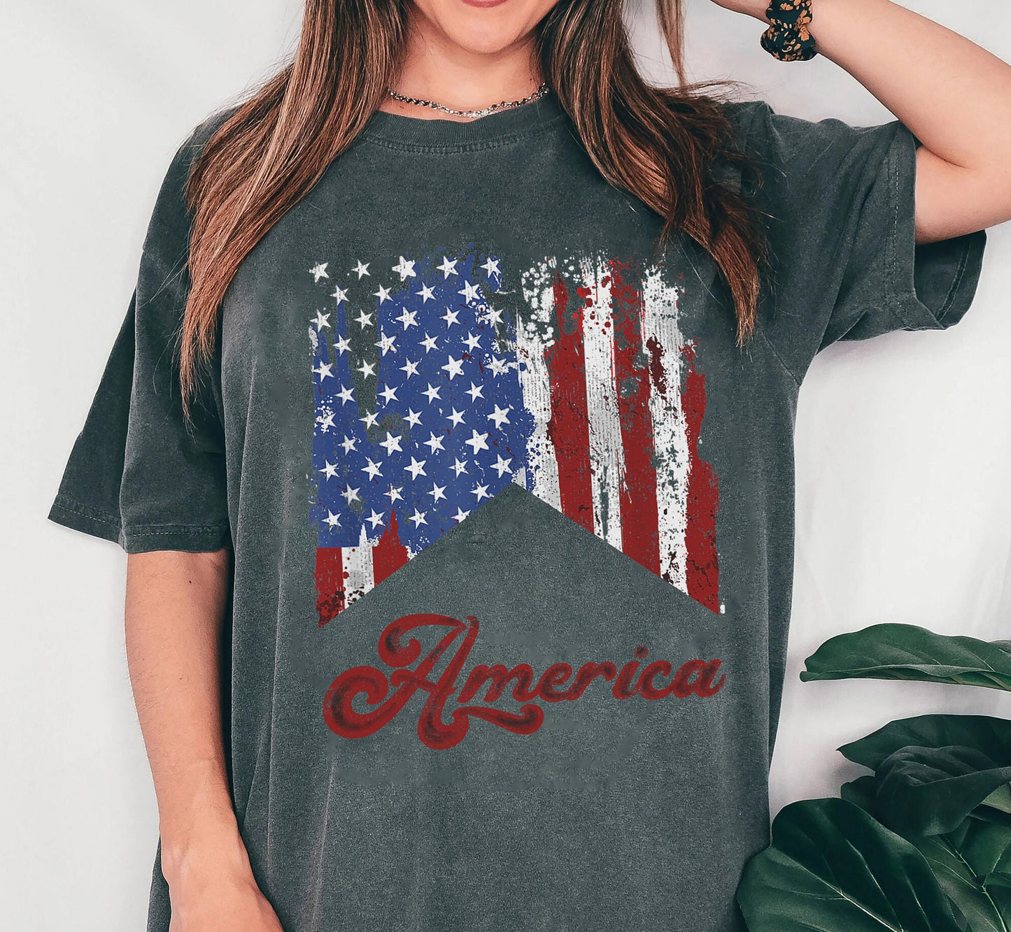 Retro Red White And Blue T-shirt, America Tee, Fourth Of July Shirt Shirt, USA Shirt, Summer BBQ T-shirt, Women's 4th Of July, 1776 Tee