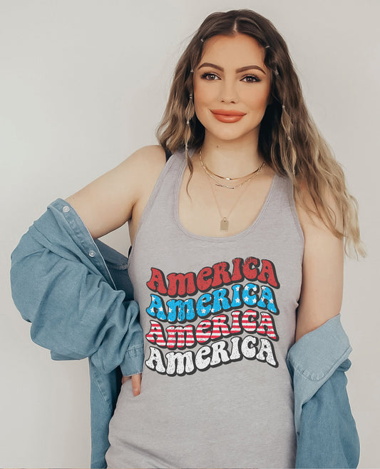 Retro USA Shirt, Comfort Colors Shirt, 4th Of July, American Flag, Happy Independence Day.