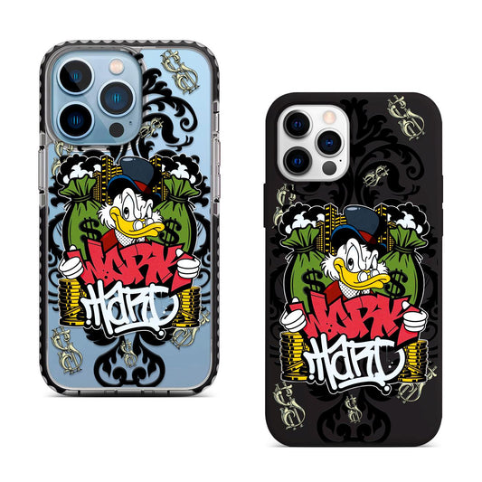 Rich Duck Graffiti, Urban Art Phone Case for iPhone Money Style Custom Case