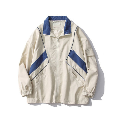 Streetwear lettera ricamo giacca moto uomo Chaquetas Hombre Hip Hop Vintage cotone coppie primavera giacca da Baseball Unisex