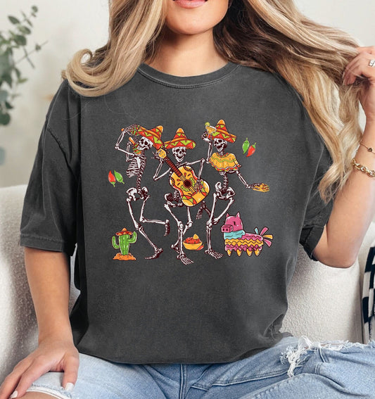 Skeleton Cinco De Mayo Shirt, Skeleton Dabbing Shirt, Taco Shirt, Cinco De Mayo Shirt, Lets Fiesta Tee, Mexican Festival Shirt, Fiesta Party