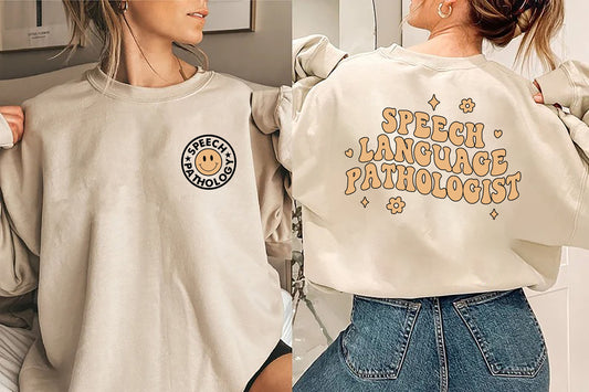 SLP Sweatshirt, Speech Language Pathologist Sweater, Speech Therapy Crewneck, Speech Therapist Pullover, Job Announcement Shirt, Grad Shirt