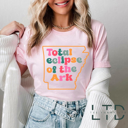 Solar Eclipse Shirt, Total Solar Eclipse T-shirt, Arkansas Eclipse Tee, Eclipse Shirt Arkansas, Arkansas Eclipse Merchandise, Total Eclipse