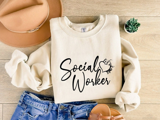 Social Worker Sweatshirt, Social Work Month Gift, Advocate Social Empowerment Shirt, Motivational Appreciation Gift for Social Worker