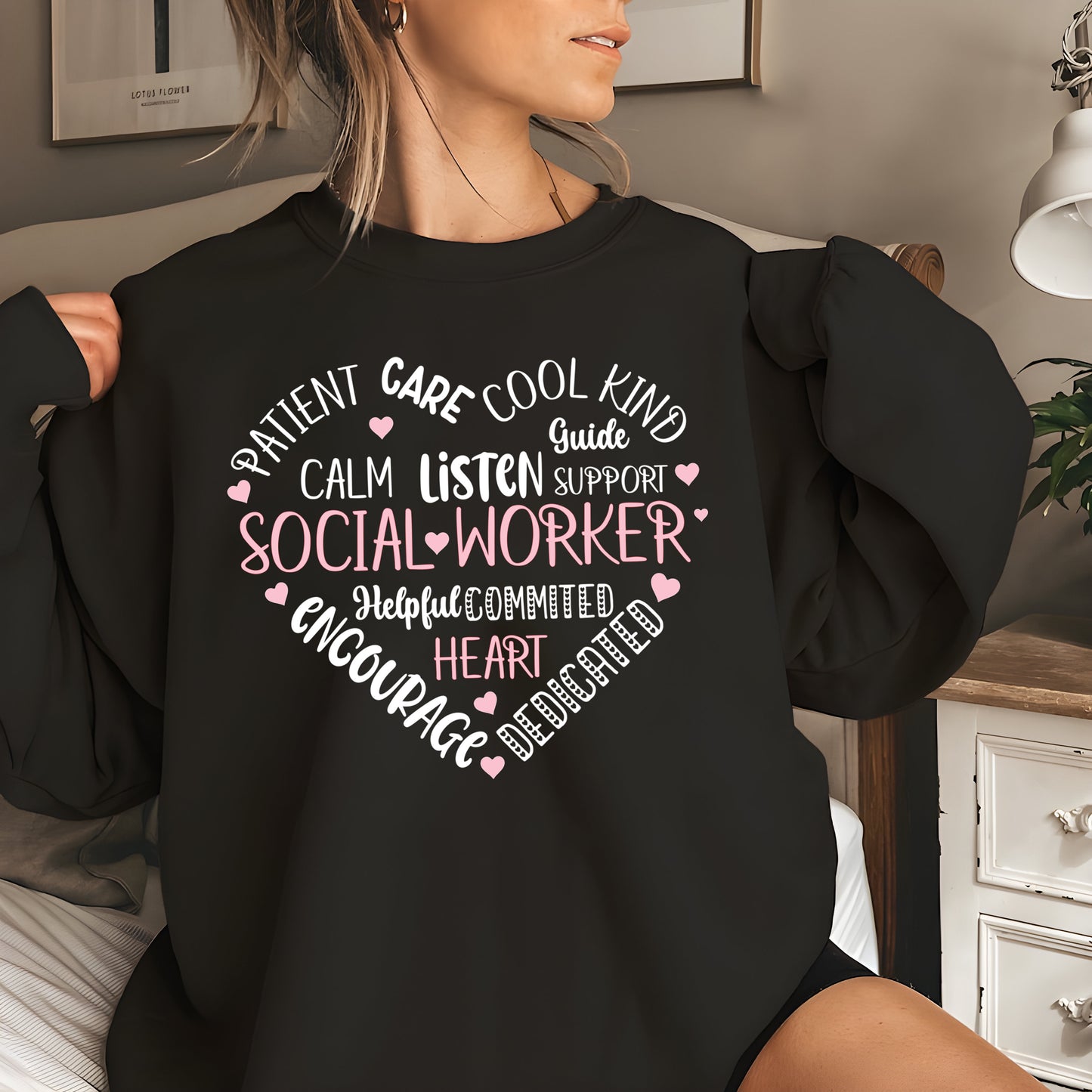 Social Worker Apprecitation Sweatshirt, Social Worker Gift, Motivational T-Shirt, Social Worker Hoodie, Social Work Crewneck Sweatshirt