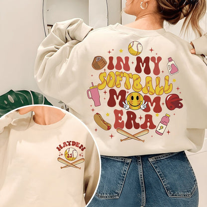 Softball Mom Shirt, Softball Mama Sweatshirt, In My Softball Mom Era Sweatshirt, Team Mom, Game Day Shirt, Sport Mom Shirt,Gift For Mom
