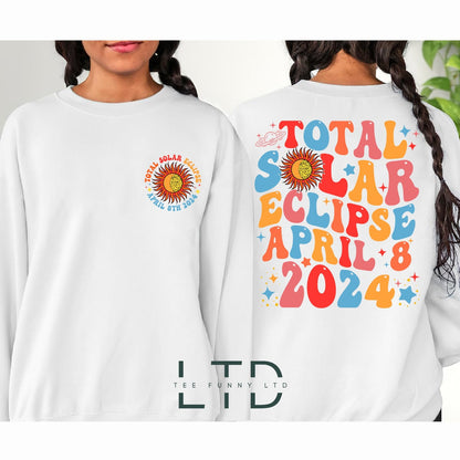 Solar Eclipse 2024 Shirt, Gift for Eclipse Lover, Eclipse Event 2024 Shirt, April 8th 2024 Shirt, Celestial Shirt, Double-Sided Shirt