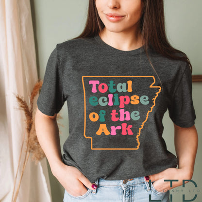Solar Eclipse Shirt, Total Solar Eclipse T-shirt, Arkansas Eclipse Tee, Eclipse Shirt Arkansas, Arkansas Eclipse Merchandise, Total Eclipse