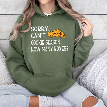 Sorry Can't Cookie Season How Many Boxes, Funny Shirt, Gift For Women, Scout Cookie Shirt, Scout Mom Cookie Dealer Shirt