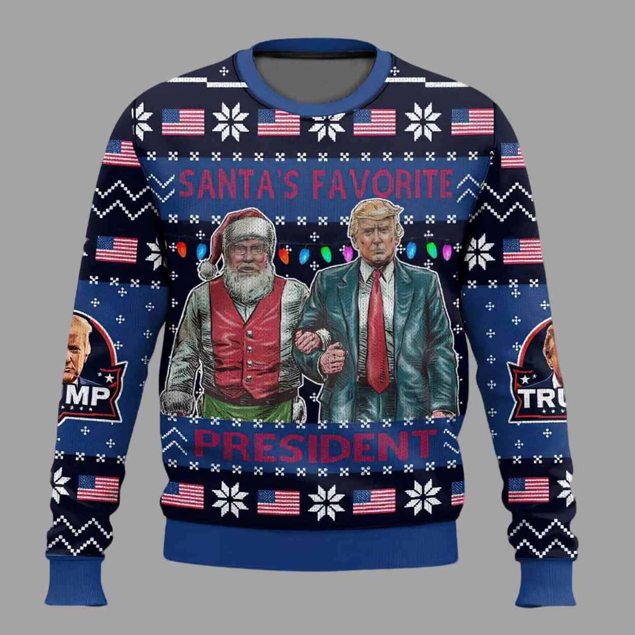 Santa’s Favorite President Trump Ugly Christmas Sweater