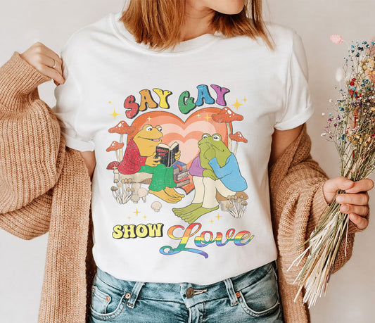 Say Gay Shirt, Say Gay Protect Trans Kids Read Banned Books T-shirt, It's Ok To Say Gay Tee Shirt, Say Gay Shirt Men, We Say Gay T-Shirt