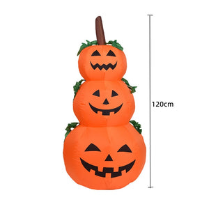 2.4m Big Halloween Inflatable Ghost Holding Pumpkin Street Signs Decoration Tricks or Treats Halloween